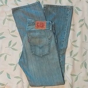 Levi's 527 Slim Bootcut Light Wash Jeans, 30x32 size